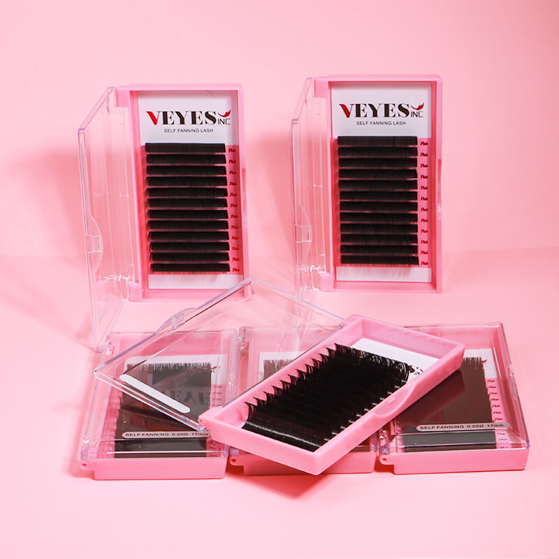 Veyes Easy Fanning Eyelash Extensions Veyelash Smart Fanning Lashes Fast Bloom Austomatic Flowering Natural Lash Extensions
