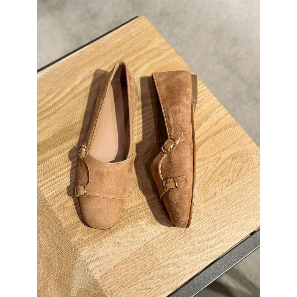 Genuine Leather Niche Design Soft Sole Flat Slip-On Loafers for Women Summer Autumn New Mary Jane Single Shoes