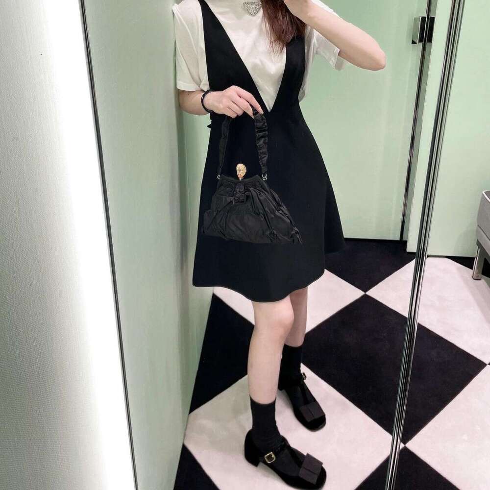 Genuine Leather Velvet French Round Toe T-Strap Mary Jane for Women 2025 Spring New Chunky Heel Bowknot Women's Shoes