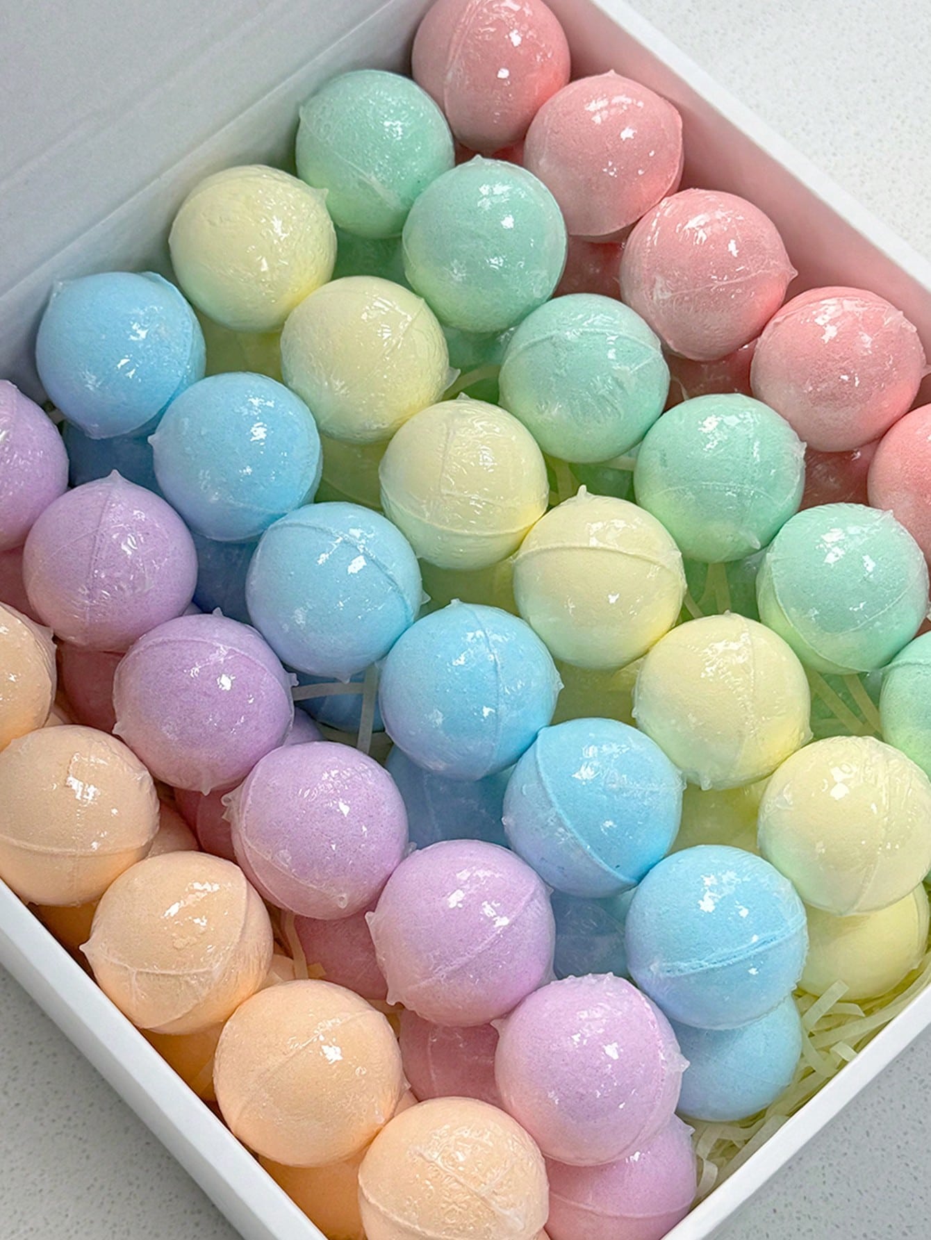 Colorful 72 Piece Deluxe Collection of Bubble Producing Foot Baths and Body Soaks