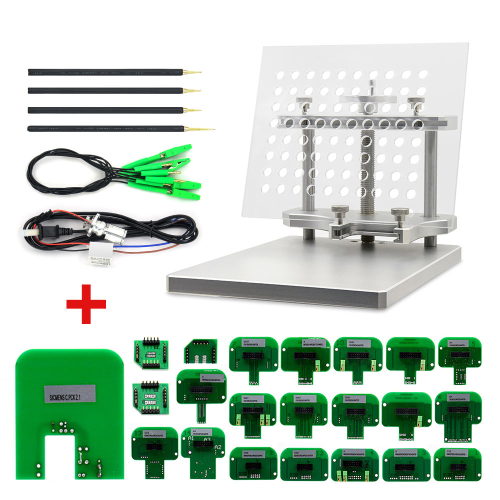 Latest LED BDM Frame With 22PCS Adapter Full Sets BDM Table for KTAG KESS Fgtech ECU Programmer ECU Chip Tuning Flasher Tester