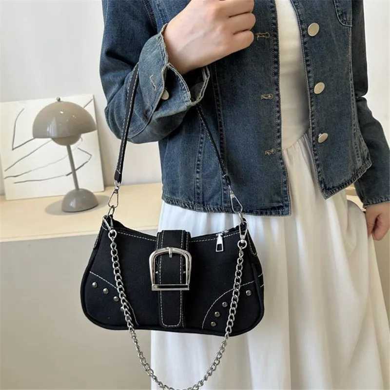 Simple Retro Underarm Bag Fashionable Trend Casual Shoulder Bag Canvas Casual Texture Crossbody Bag for Women XJ2520528