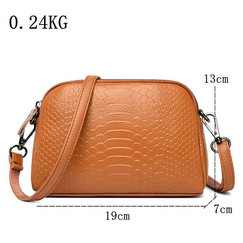 Cowhide Bags For Women Summer Simple Handbag And Purses Female Travel Totes Solid Color Genuine Leather Fashion Shoulder Sac