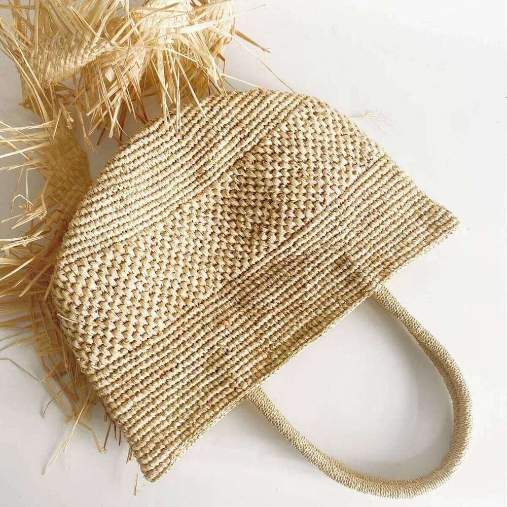 Women's Bags Designer Summer Raffia Beach For Women Handbag Bohemian Woven Straw Vacation Bucket Bag Handmade Shoulder Bags Shopper Tote NEW
