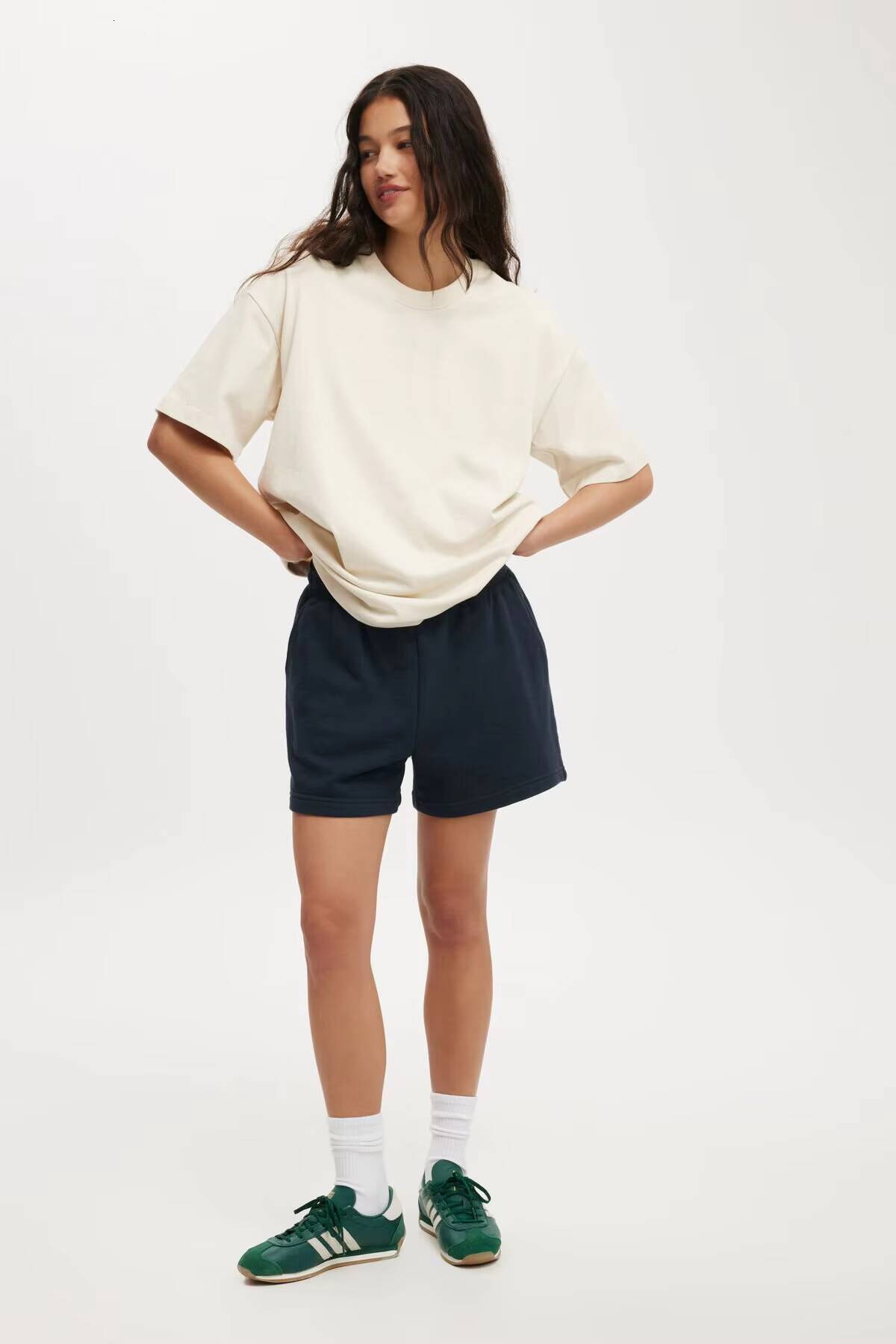 Logo Colorful Oversized Loose Comfortable Pure Cotton Short Sleeve O-Neck Top Women's T-Shirt
