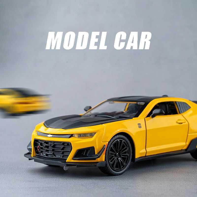 1 24 Camaro Alloy Sports Car Model Diecast Simulation Model Collection Hobbies Decoration Boutique Ornament Gift for Boyfriend R250528