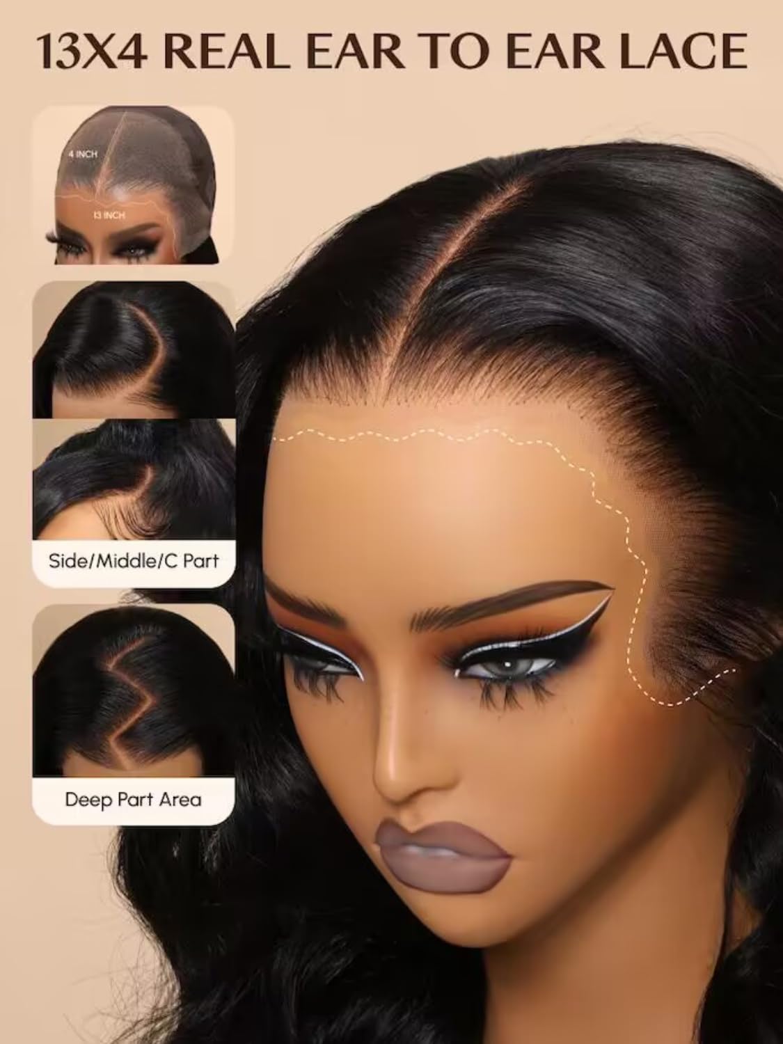 Body Wave Wear And Go 100% Human Hair Wig Pre Plucked Ready To Wear For Women Precut 4x4 5x5 9x6 13x4 Transparent Lace Front Wigs