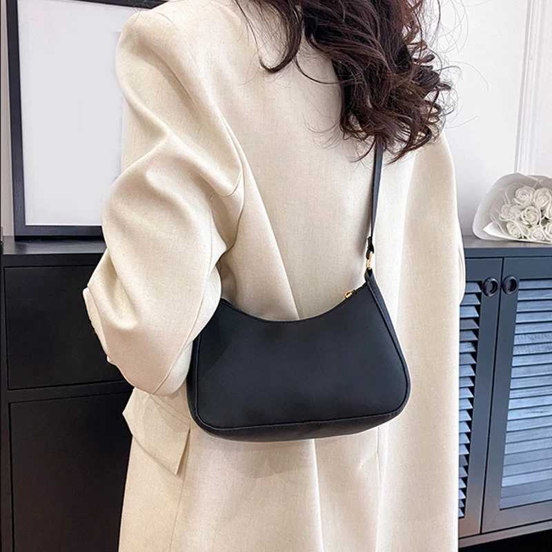 Retro Solid Color PU Leather Shoulder Underarm Bag Womens Fashion Handbags Hobos Purses and Handbag Ladies Crossbody Bags XJ2520528