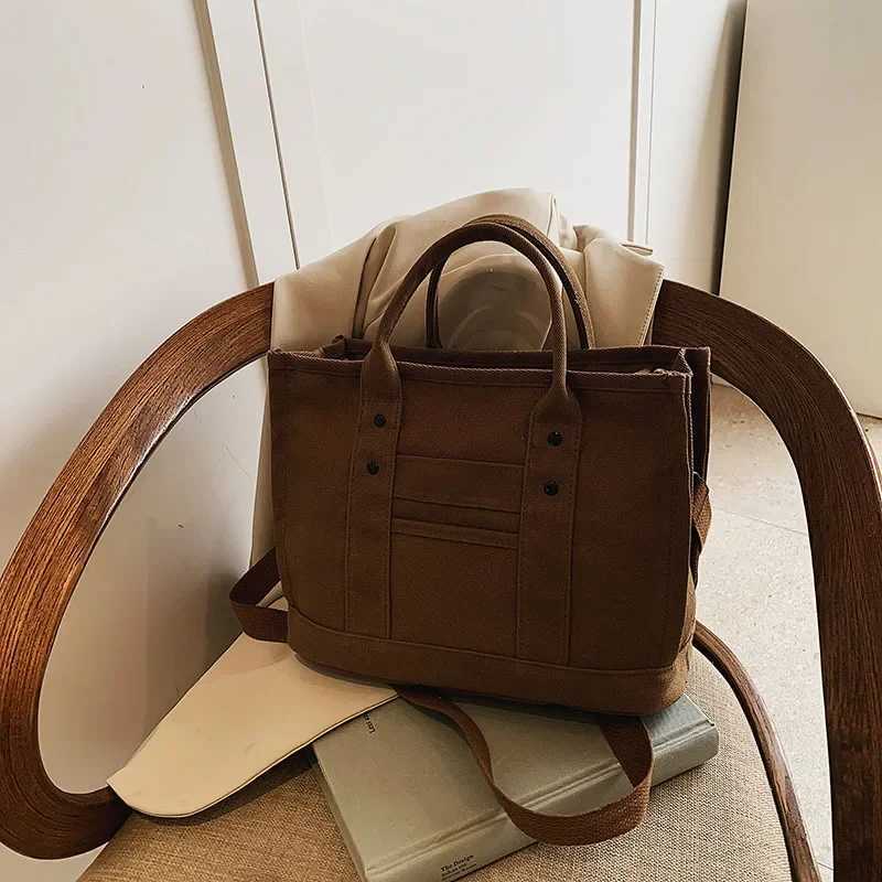 Trendy Large Capacity Canvas Crossbody Bag for Women Casual Commuting Fashionable Student Class Stylish Shoulder Bag XJ2520528