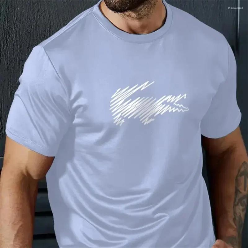 Men's T Shirts Casual T-Shirt Summer Crocodile Pattern Short Sleeved 3d Printing Tees Outdoor Oversized Men Clothing
