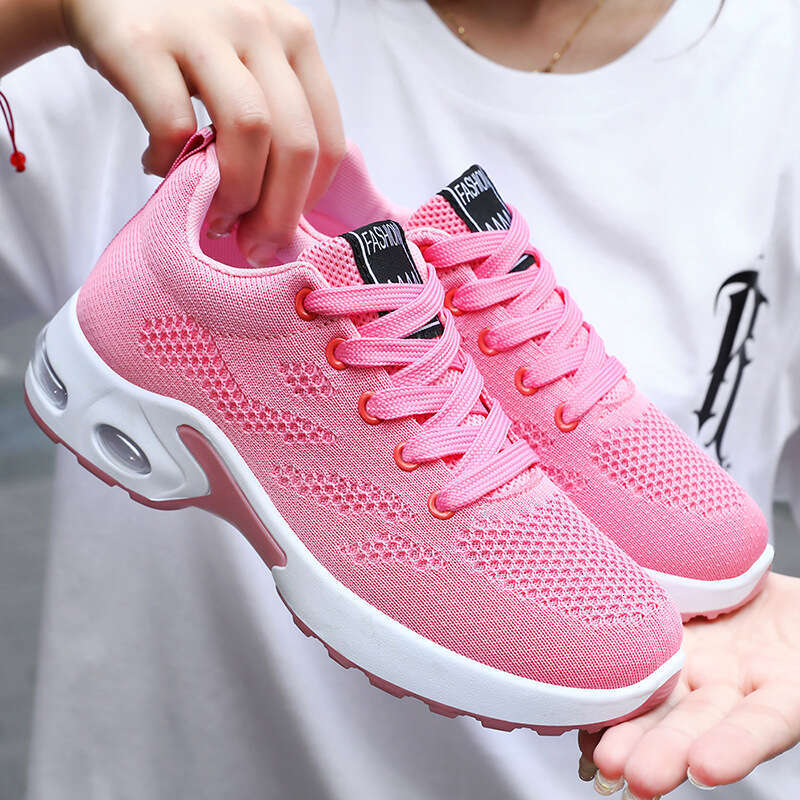 Women's Summer New Korean Style Casual Air Cushion Running Breathable Soft Sole Sports Shoes for Women 8a860b
