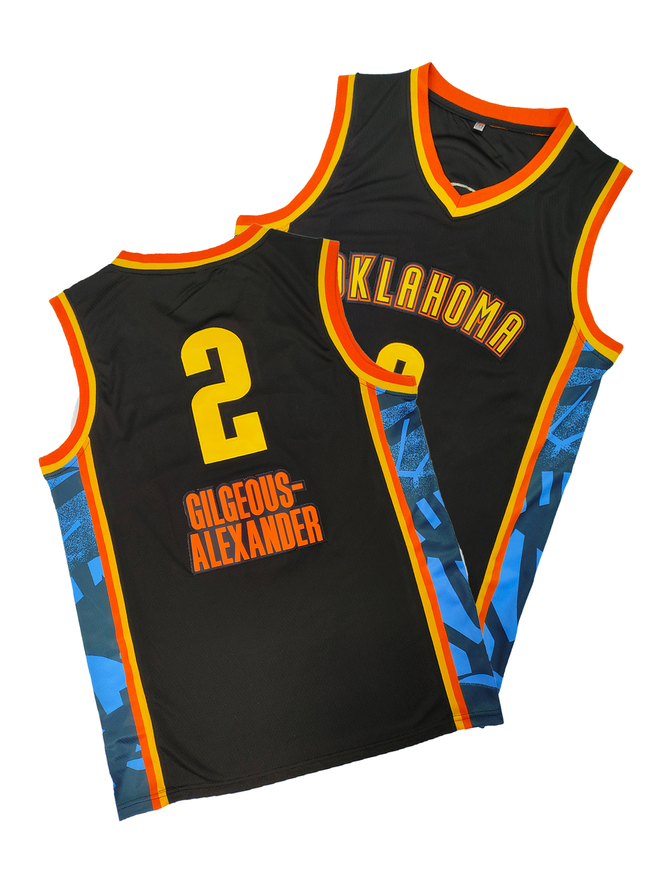 2 Gilgeous-Alexander Basketball Jersey Hartenstein Caruso Chet Holmgren Dort Holmgren Joe Wiggins Williams Any Number Name For Mens Women Youth