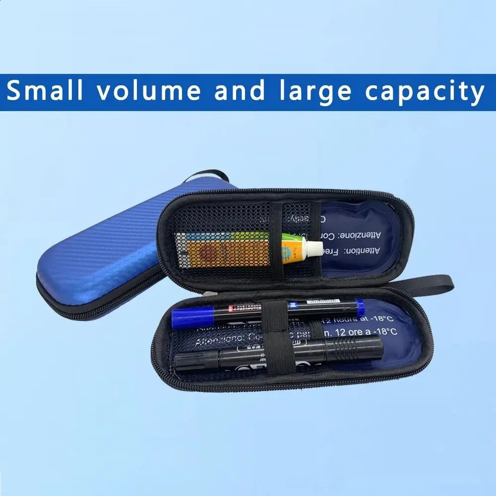 Simple PU Insulin Cooling Bag Waterproof Thermal Insulated Cooler Medicine Travel for Diabetics 250528