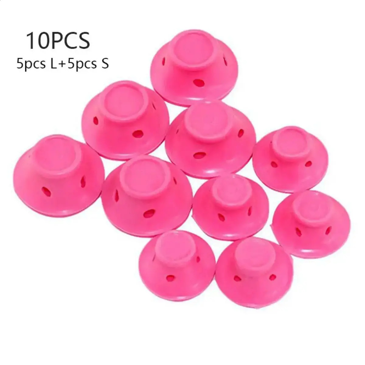 10pcs Soft Rubber Magic Curler - Silicone Mushroom No-Heat Hair Rollers for DIY Long Hair Styling 250519