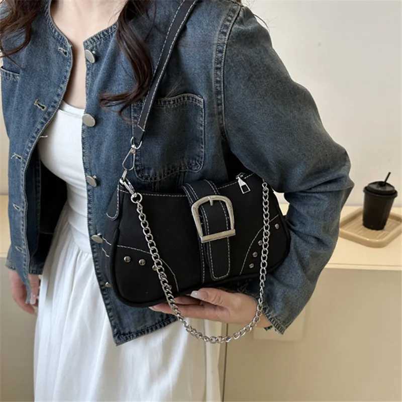 Simple Retro Underarm Bag Fashionable Trend Casual Shoulder Bag Canvas Casual Texture Crossbody Bag for Women XJ2520528