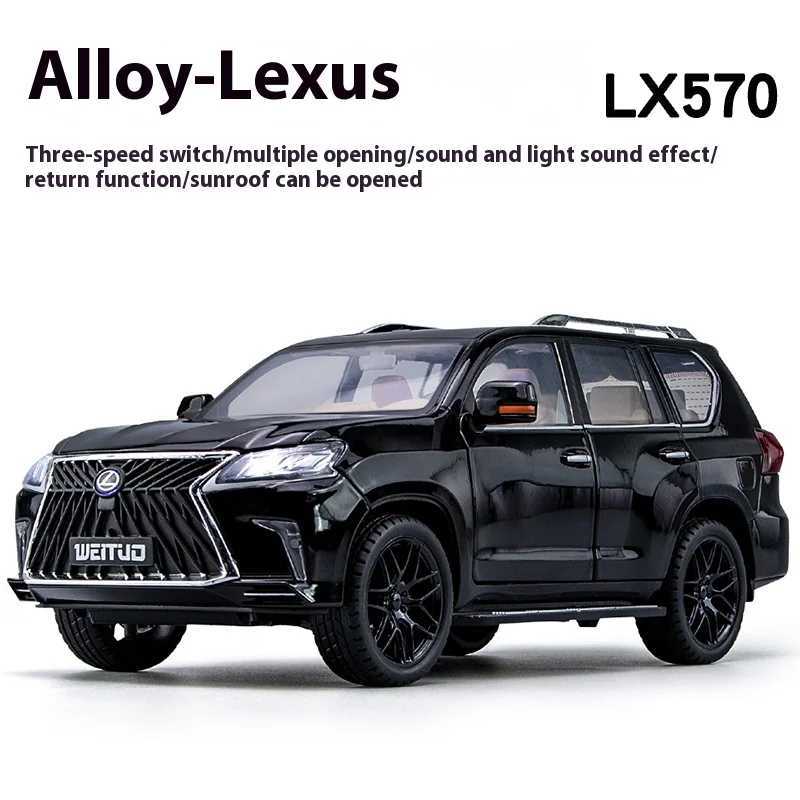 Large 1 18 Lexus LX570 Off-road SUV Metal Alloy Diecast Car Model Vehicle Childrens Toy Kids Gift Birthday Present For Boys R250528