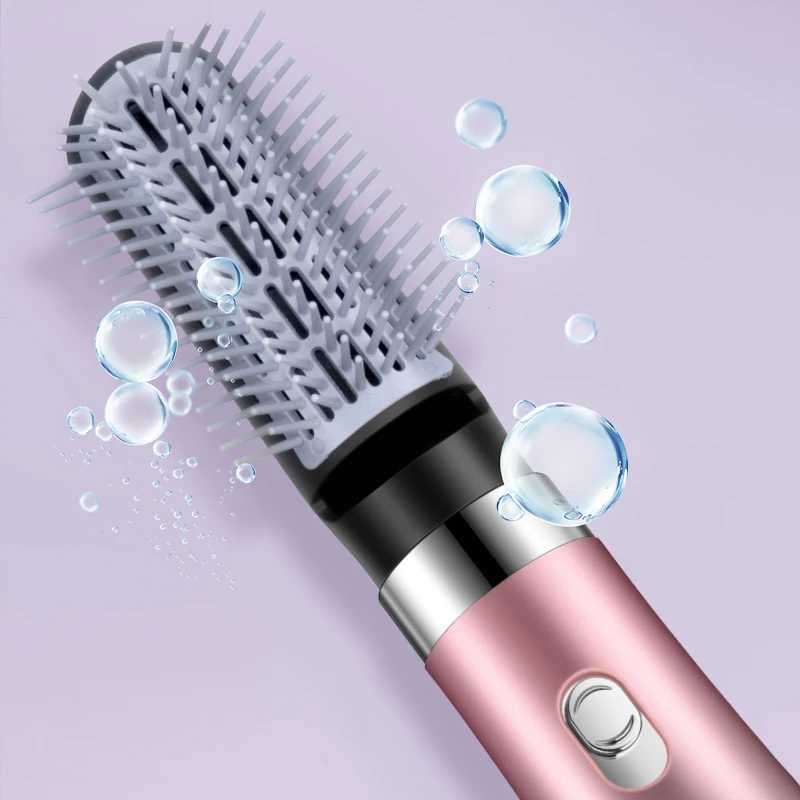 3in1 Lazy Hairdryer Comb Hot Air Brush Professional Curler Straightener Hair Styling Tools Electric Ion Dryer Brush NewXJ250528
