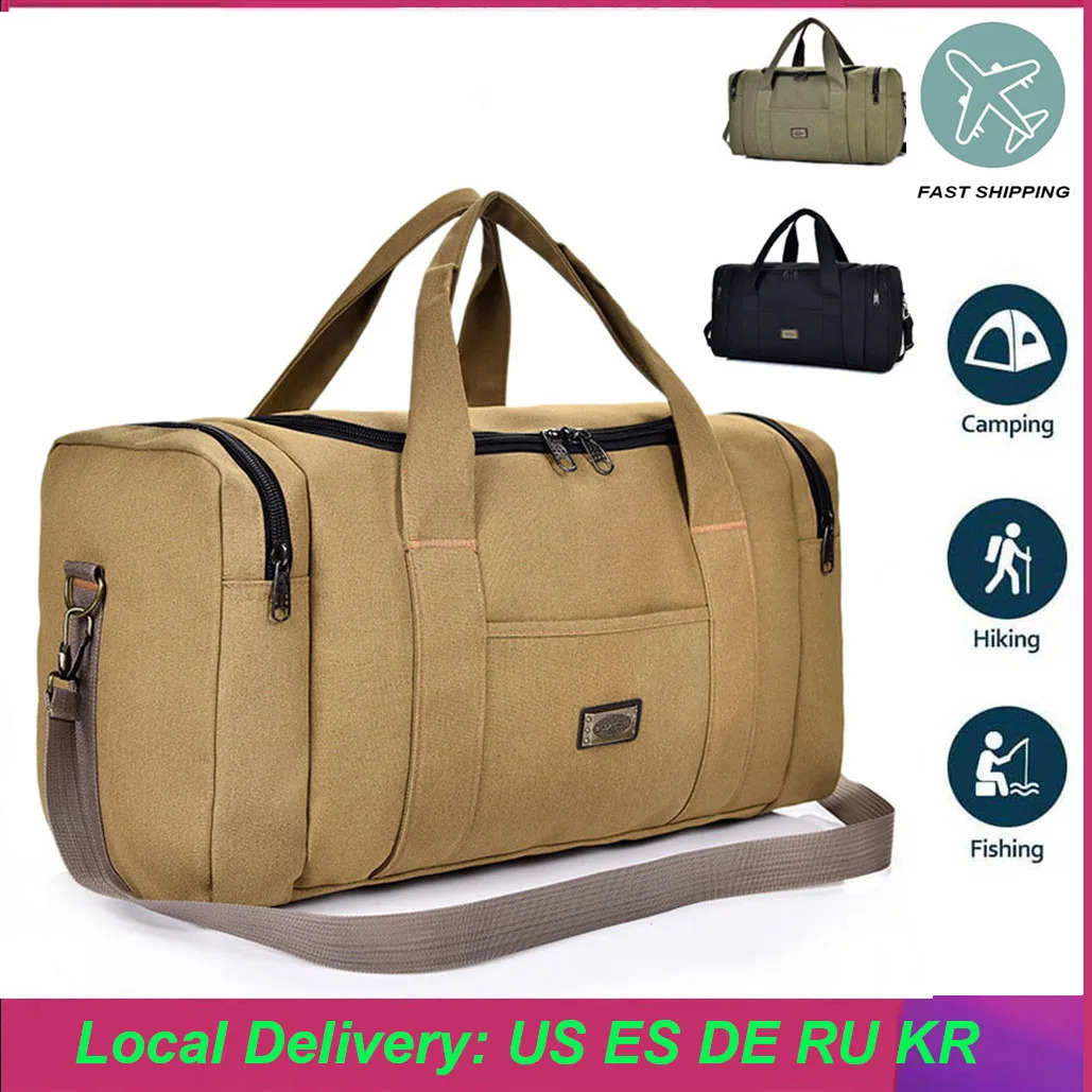 Portable Travel Luggage Bag for Women Men Multifunctional Backpack Duffel Handbag Weekender Outdoor Camping Shoulder Bags 250522