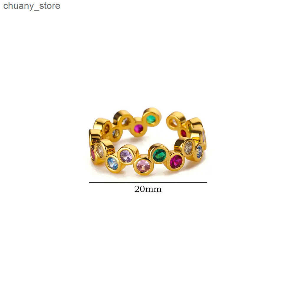 Pinky Zircon Ring for Women Stainless Steel Gold Color Ring 2025 Trend Couple Waterproof Aesthetic Wedding y2k Jewelry rings z250529D89C