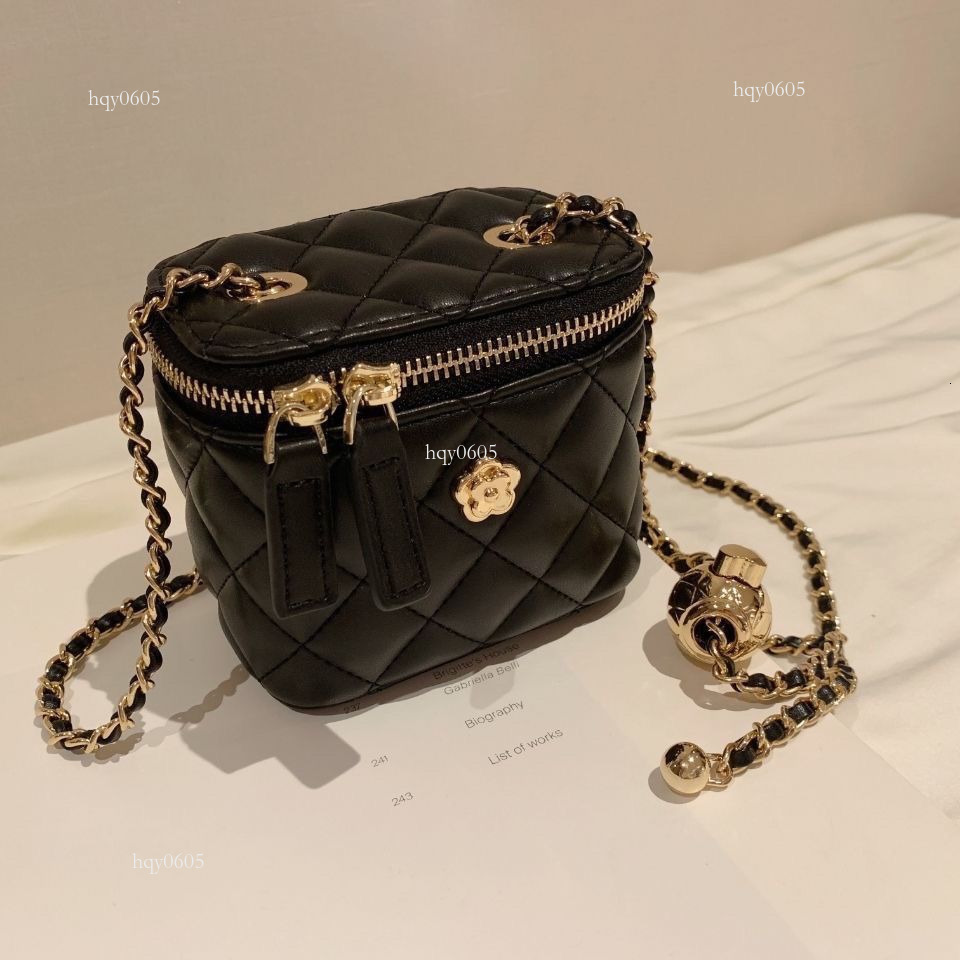 Top quality Brand High Quality New Style Free Delivery Designer Bag High-Quality Camellia Quilted Chain Women's Box Shoulder Crossbody Same