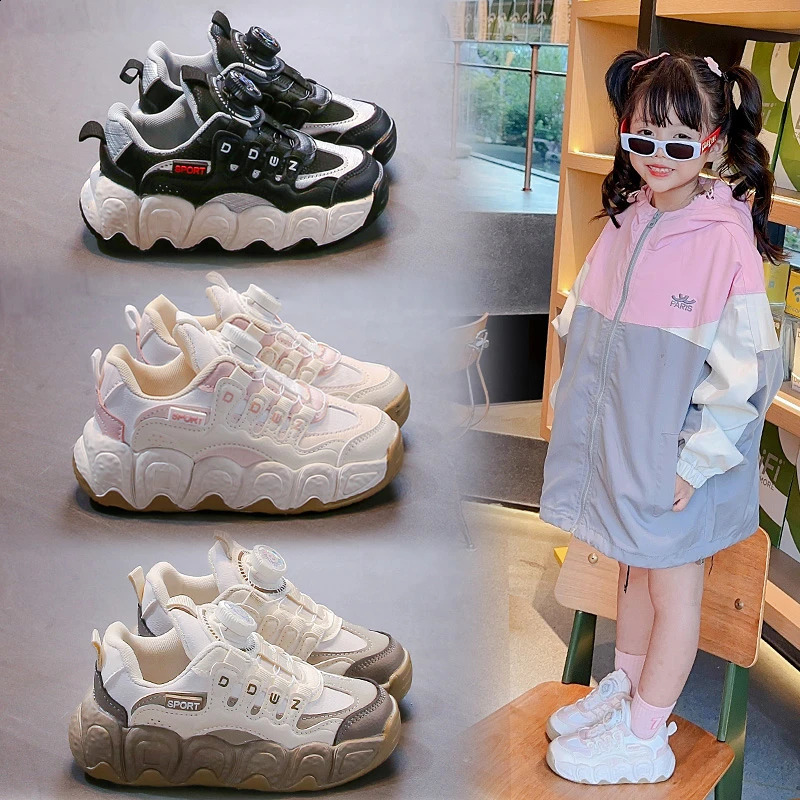 Fashion Girls Kids Skateboarding Shoes Childrens Tennis Sports Walking Running Rope Skipping Casual Sneakers Spring Autumn 250527