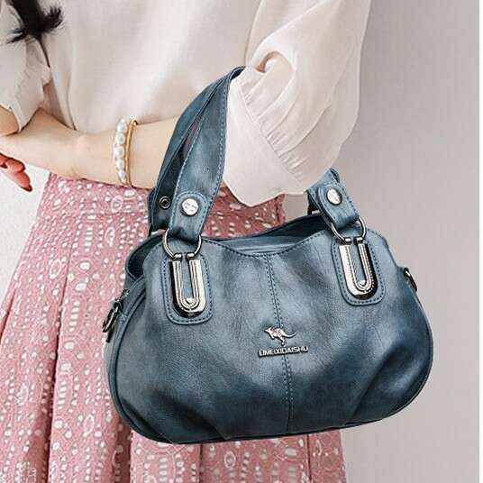 Large Capacity Shell Handbag Spring Summer New Style Middle-Aged Mom Multi-Compartment Single Shoulder Crossbody Bag B5