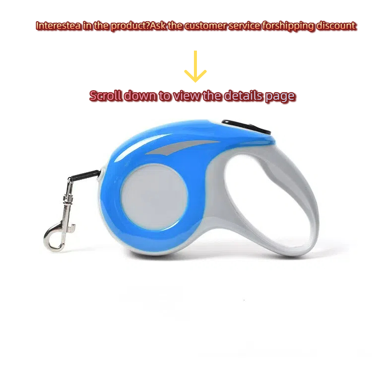 Retractable Dog Leash with Ergonomic Handle - 3M/5M Automatic Pet Leash for Small to Medium Dogs - Durable Nylon Rope & Metal Hook for Walking, Traini