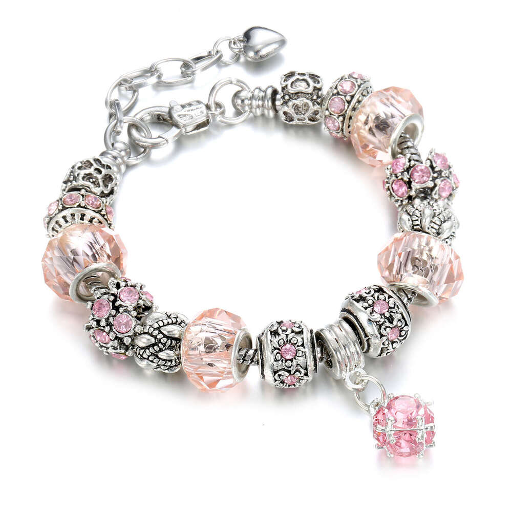 2017 fashion Alloy Large Hole Bead Bracelet DIY Hot Selling Jewelry