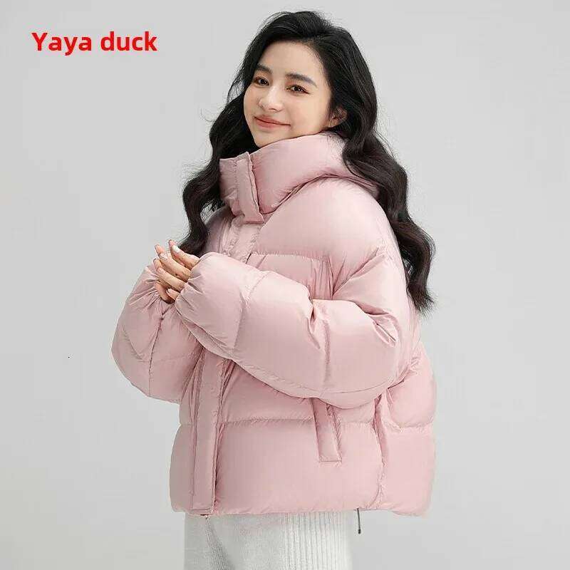 Women's Short Casual Fashionable Duck down Jacket New Arrival Warm Coat Long Sleeve Thickened Winter Outerwear