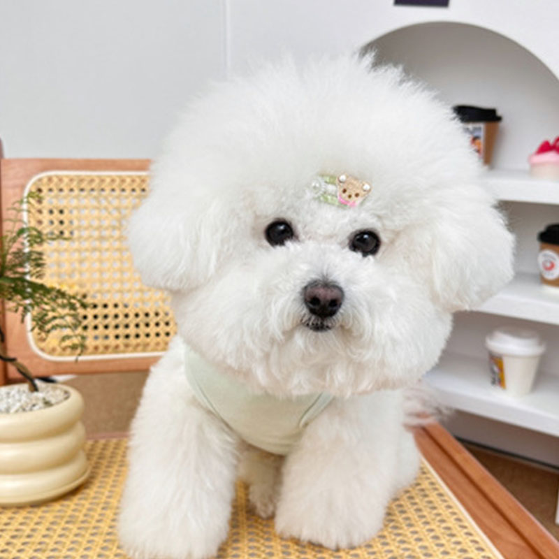 9Spring and summer new pet Chinese style dog cat clothes Teddy bear new Chinese style buckle embroidery drawable vest