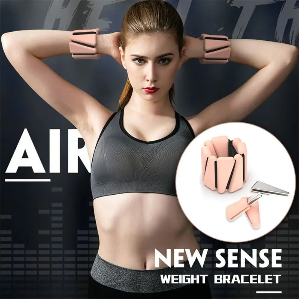 Adjustable Wrist Weight Bracelet Sweat-proof Silicone Weighted Wrist Strap Universal Skin Friendly 250528