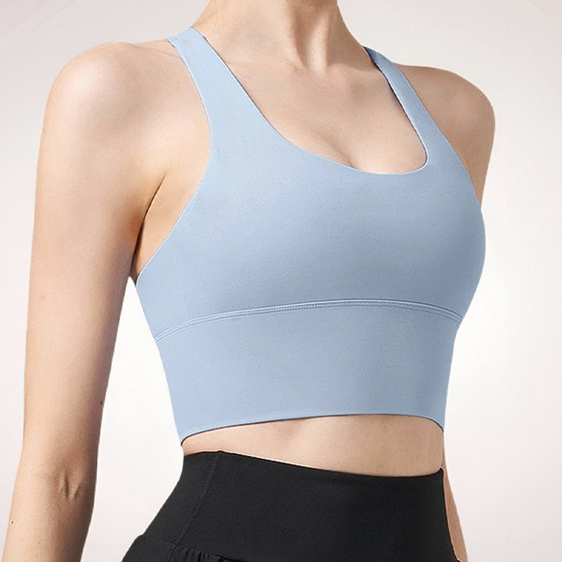 Breathable Seamless Workout Tank Tops w/ Concealed Supportive Bras Suitable for High Impact Exercises