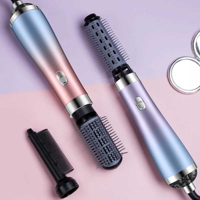 Hair Dryer Portable Comb lonic Hair Straightening Brush Hot Air Curling For Hair Roller Blow Dryer Quick Dry Hair Curler CurlingXJ250528