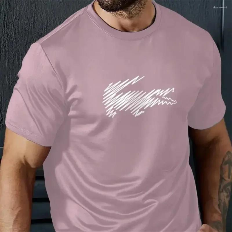 Men's T Shirts Casual T-Shirt Summer Crocodile Pattern Short Sleeved 3d Printing Tees Outdoor Oversized Men Clothing