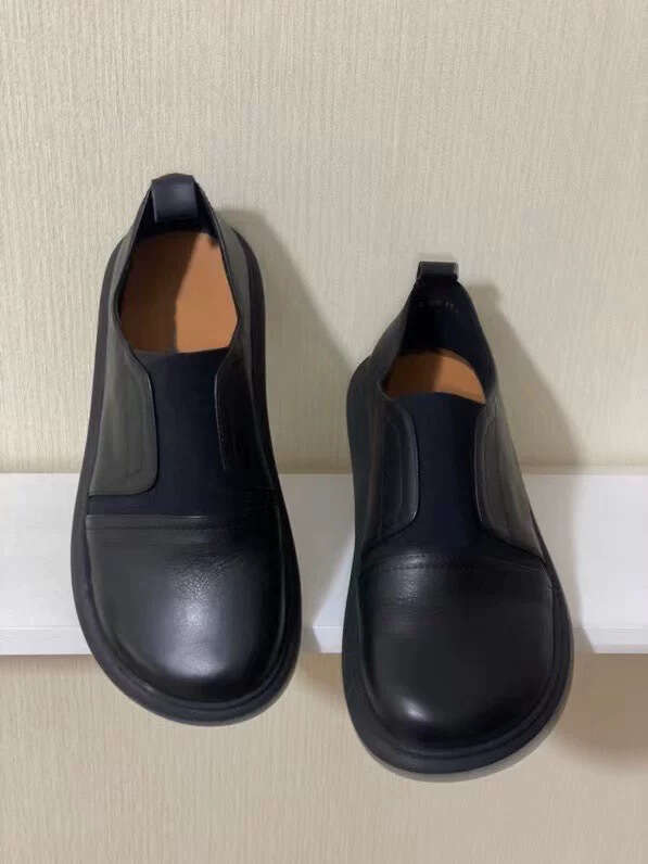 Genuine Large Casual Round Toe Flat Comfortable Small Leather 2025 New Spring Versatile Loafers Women's Shoes