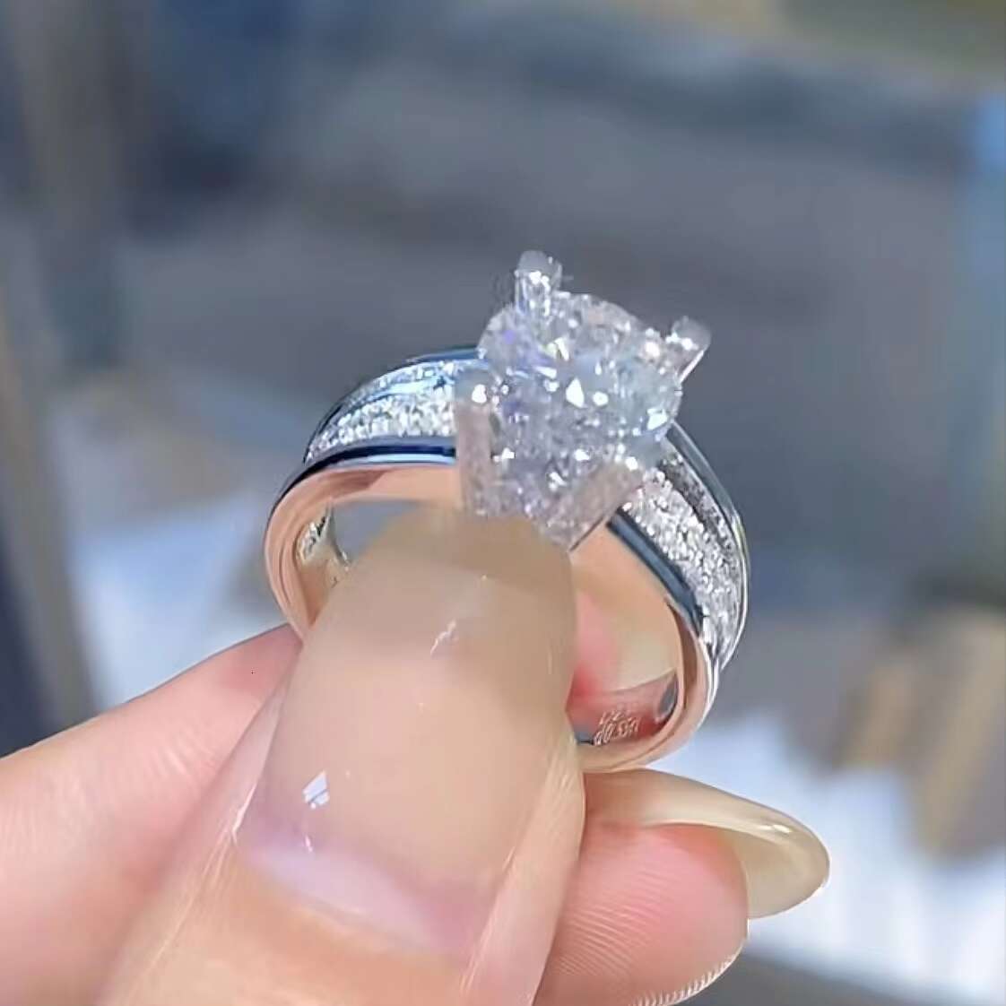 Diamond 14K 16K 18K Gold Lab Grown Diamond Ring Gift Wedding Engagement Certified