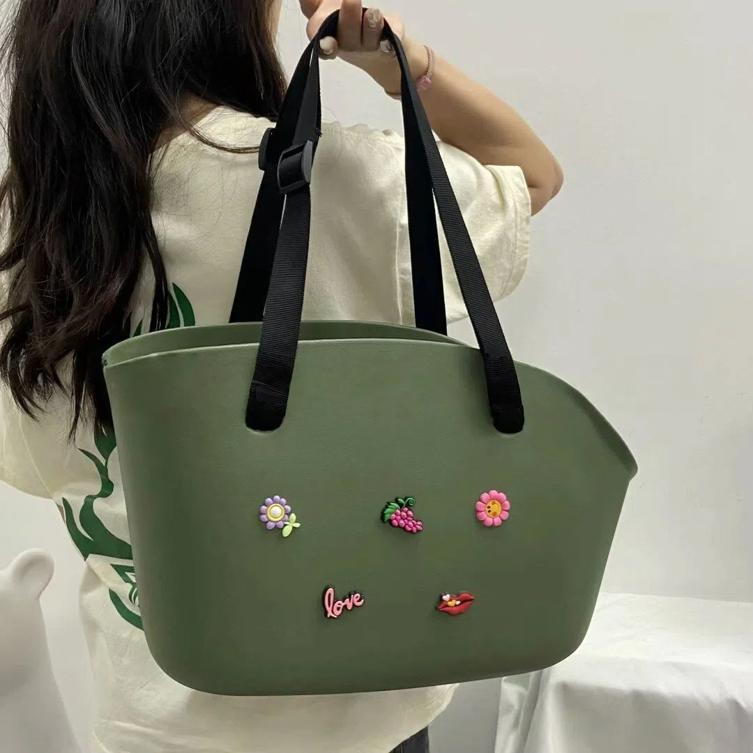 Stylish EVA Pet Carrier Bag with Adjustable Straps & Charms - Portable Dog Cat Travel Tote - Multiple Colors