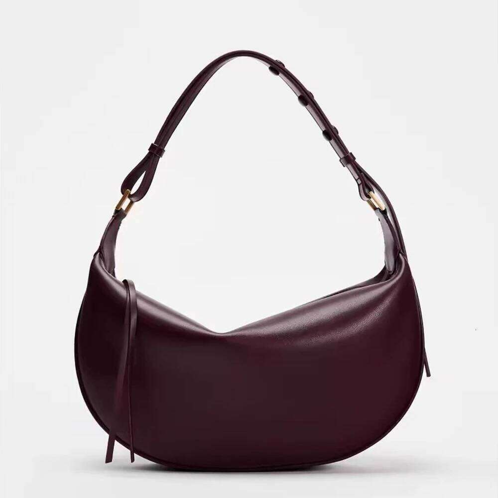 Women's Bags Designer Fashion Soft PU Leather Shoulder Half Moon Tote Bag Designer Handbags And Purses High Quality Canvas Bags Hobos