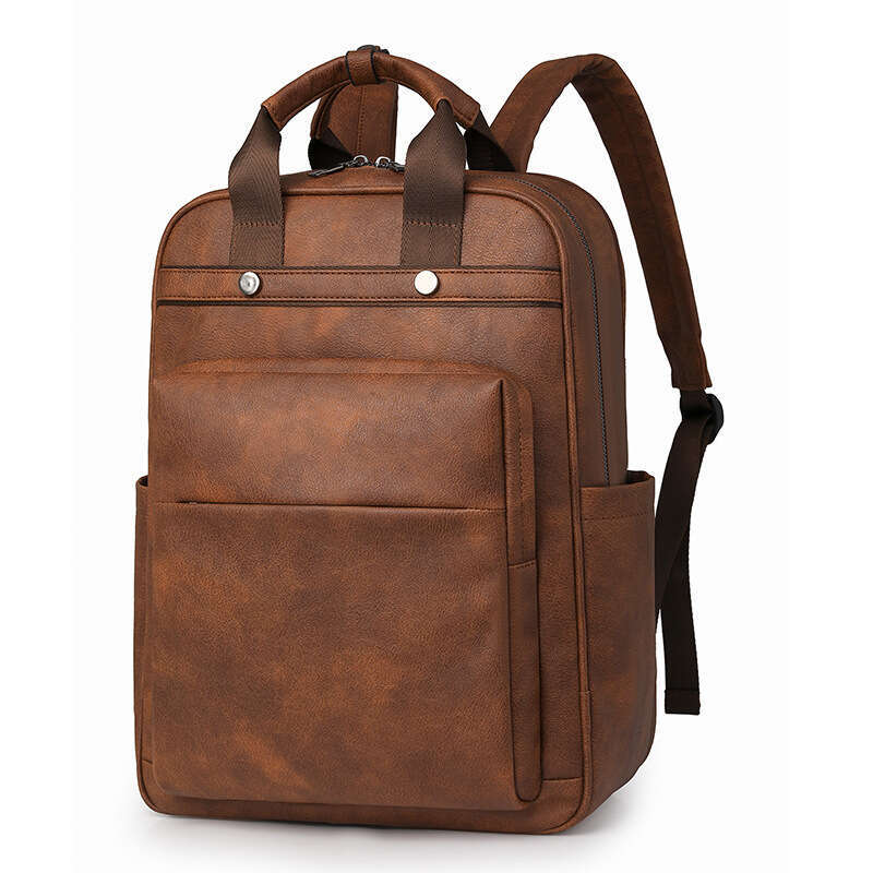 New Women's Fashion PU Multifunctional Large Capacity Commuter Mommy Backpack B5
