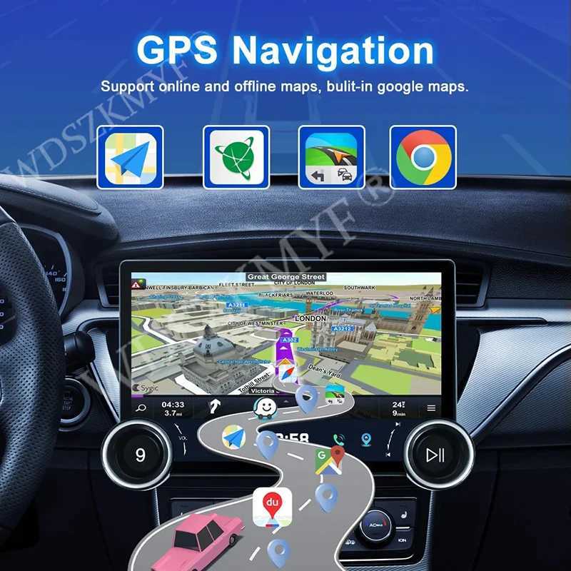 Car dvr 2025 New Dual twist 10.1Universal Car Radio Android Auto CarPlay 2din Multimedia Player GPS car Intelligent Systems R250529