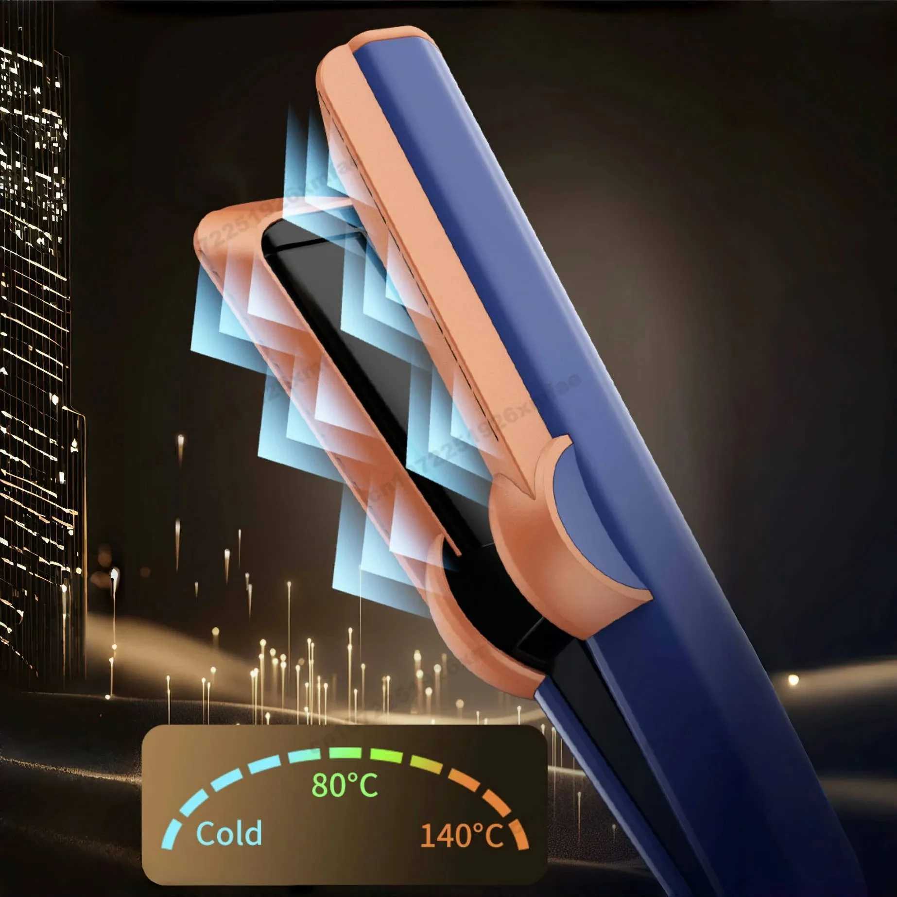 Airstrait Hair Straightener Hair Dryer Negative Ion Hair Styler Long-Lasting Styling Tool Negative Ions Mutli-Styler Blow DryerXJ250528