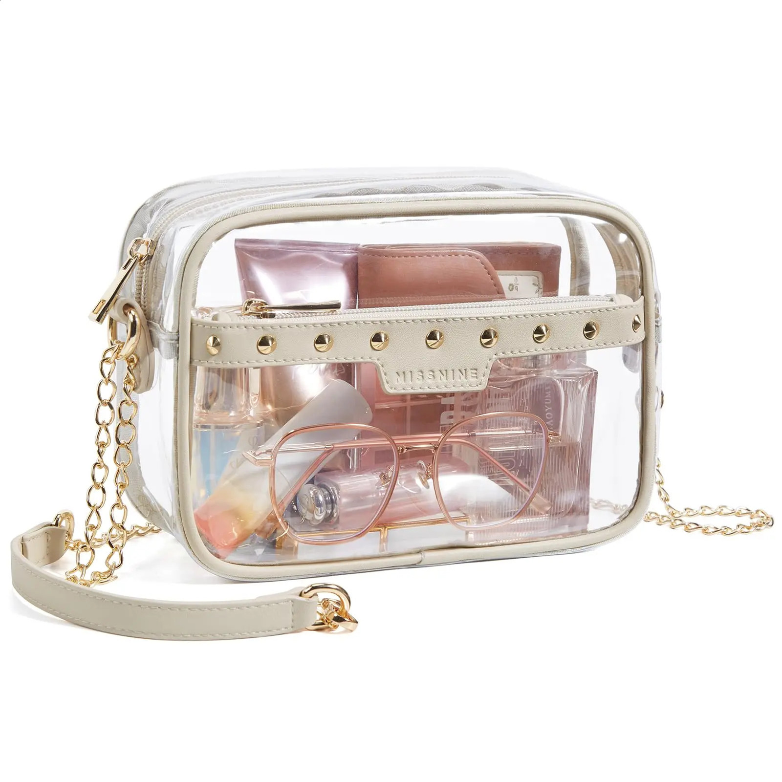 Clear Bag for Stadium Events Small Crossbody Purse Women PVC Approved Concert Sports Festivals 250528