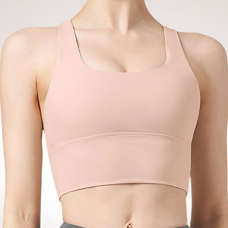 Breathable Seamless Workout Tank Tops w/ Concealed Supportive Bras Suitable for High Impact Exercises