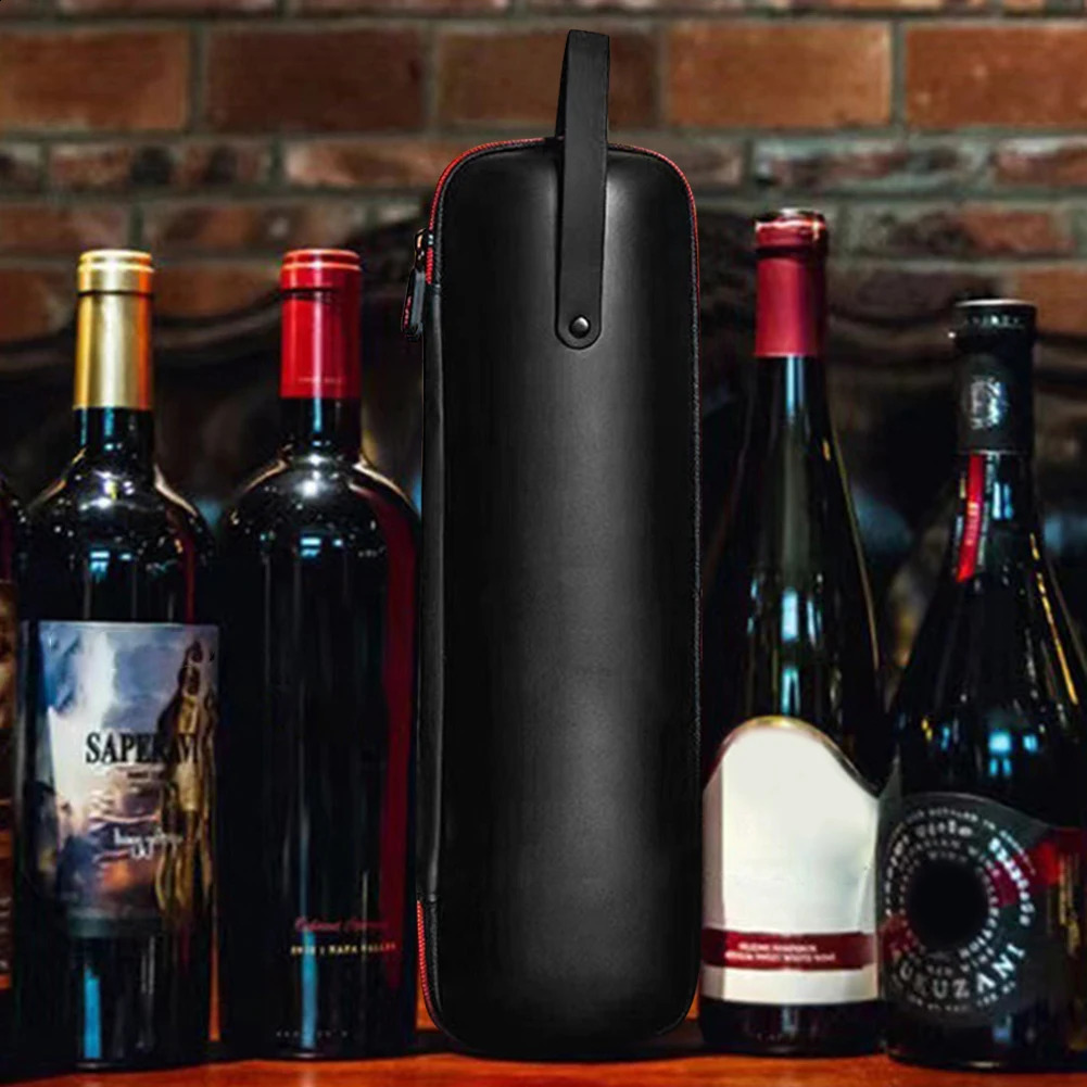 EVA Portable Wine Bag Shockproof Cooler Ice Bags Beer Cooling Single Red Gift Box for Party Travel Carrier 250528