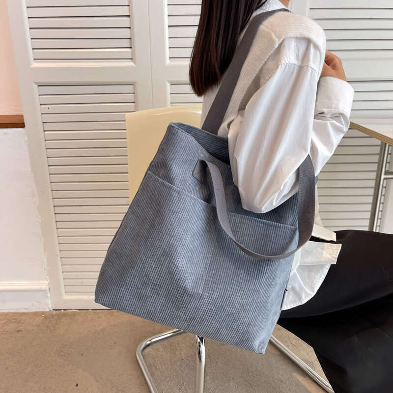 Cloth Korean Style Shoulder for Women Mori Girl Fashion Shopping Casual Tote Plain Bag
