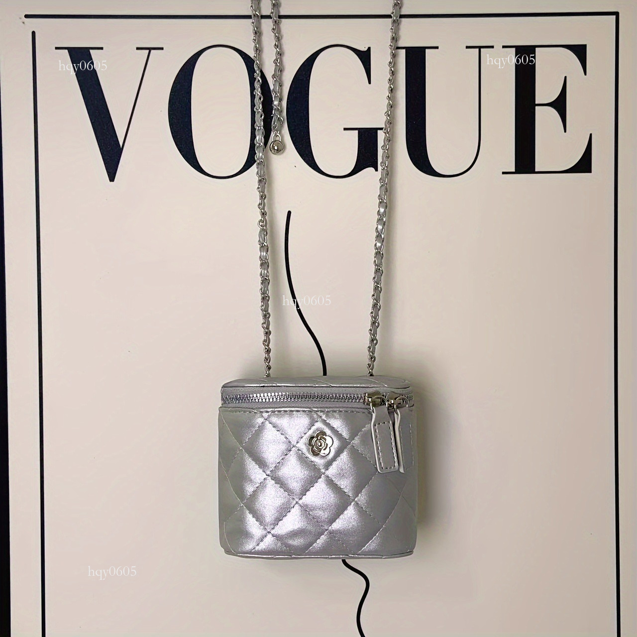 Top quality Brand High Quality New Style Free Delivery Designer Bag High-Quality Camellia Quilted Chain Women's Box Shoulder Crossbody Same