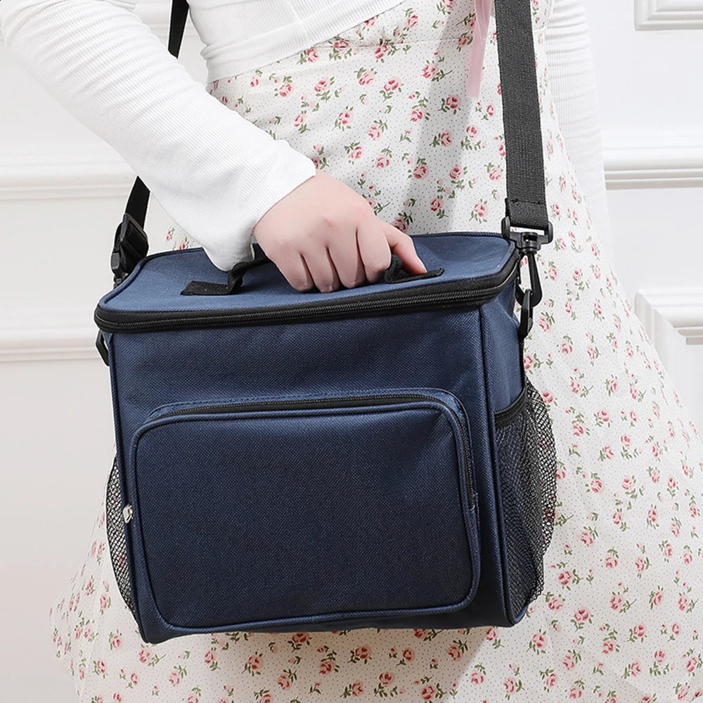 Insulated Lunch Bag Large Bags For Women Men Reusable With Adjustable Shoulder Strap 250528