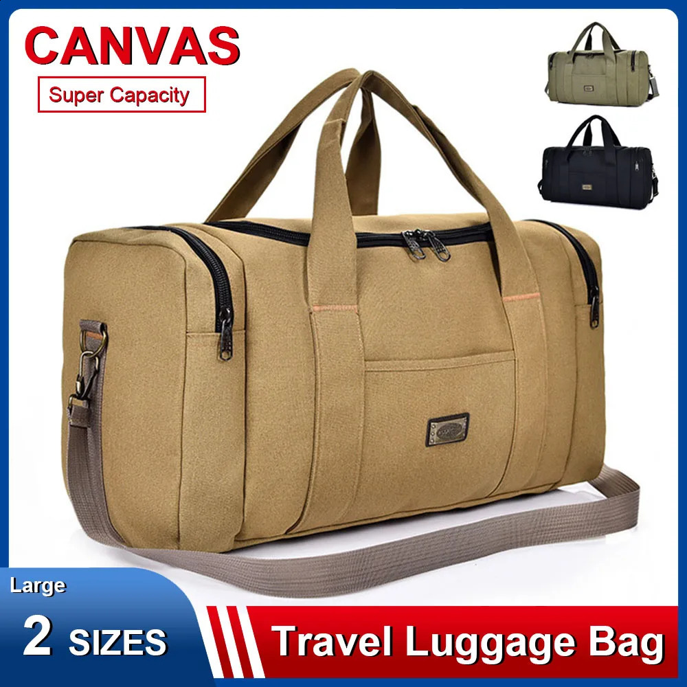 Portable Travel Luggage Bag for Women Men Multifunctional Backpack Duffel Handbag Weekender Outdoor Camping Shoulder Bags 250522