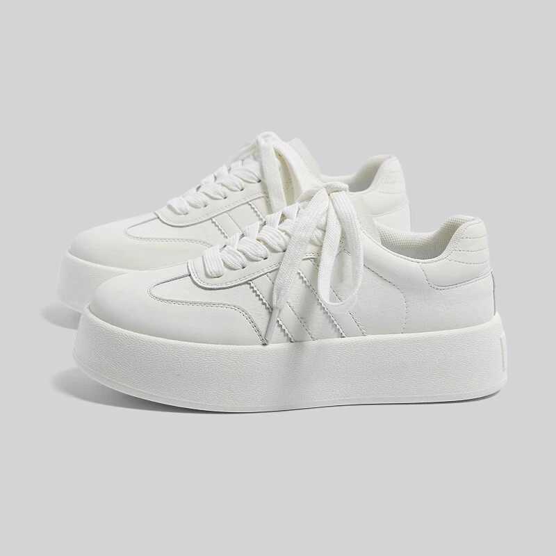 Thick-soled Canvas Shoes for Women 2024 Spring and Autumn New Niche Original Retro All-match Sneakers Hong Kong Style XJ250529