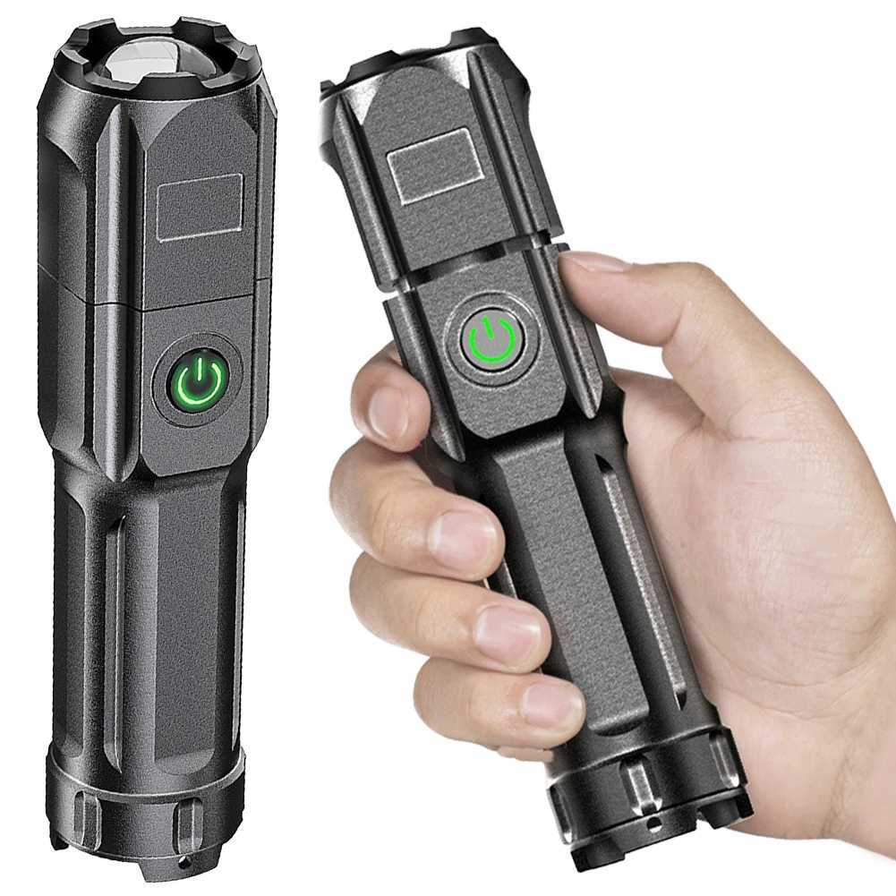 395nm Blacklight Flashlight USB Rechargeable Ultraviolet Blacklight Portable Torch Light for Pet Urine Detection Resin Curing XJ250529